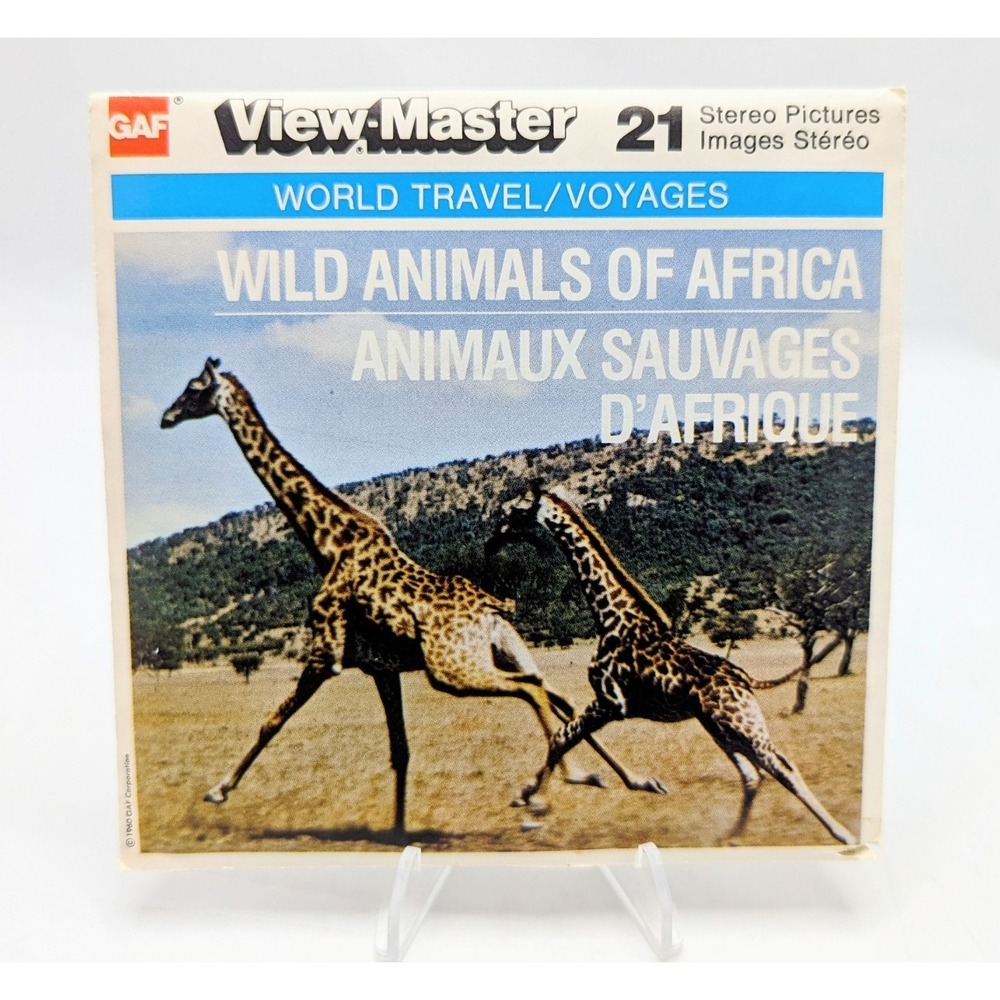 1960 View-Master Wild Animals Of Africa 3 Reel Pack